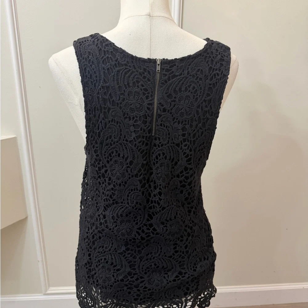 Lucky Brand Black Crochet Lace Camisole